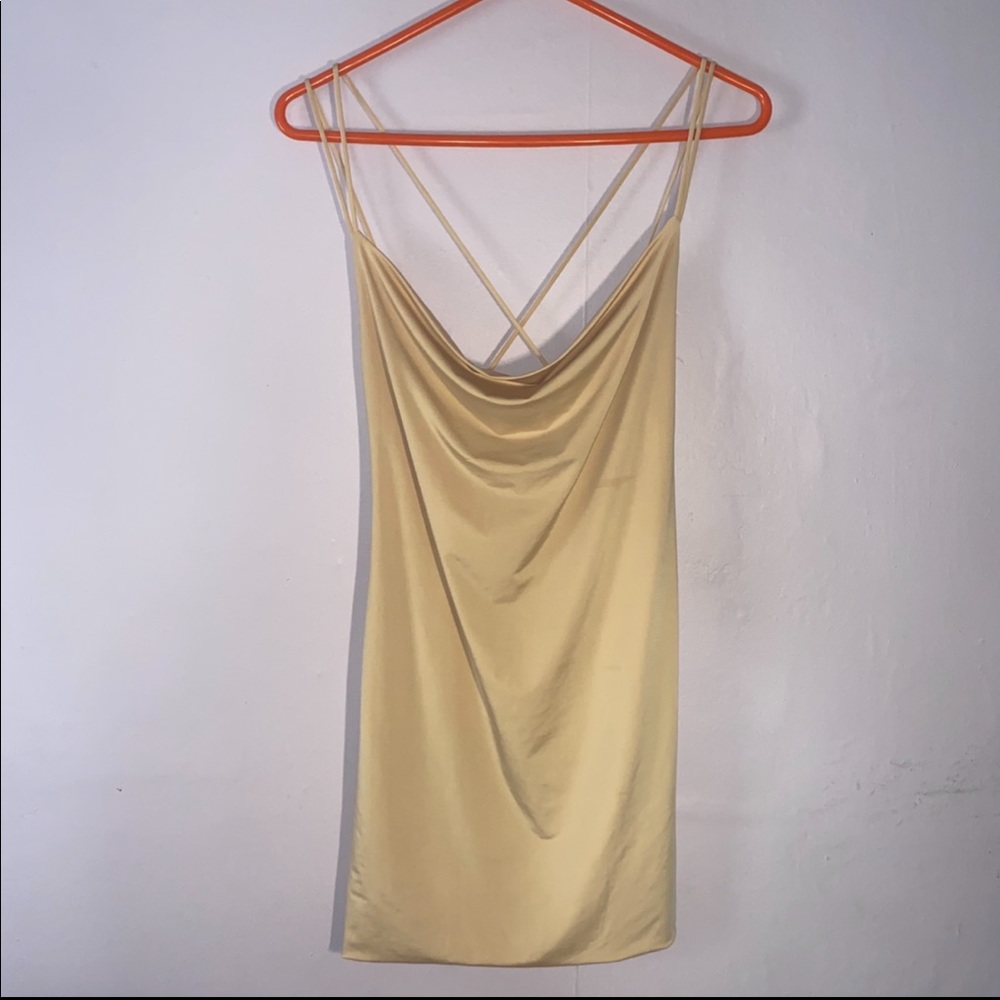F21 Cowl Neck Strap Dress